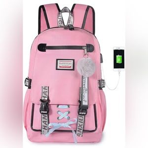 Girl👩🏽Waterproof Laptop💻Backpack🎒w Anti Theft Lock USB Port